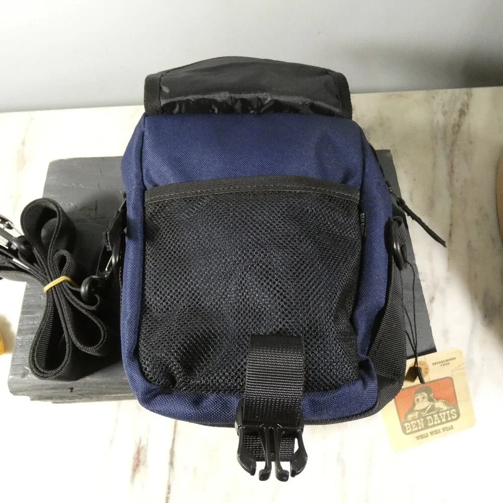 Ben Davis Waist, Shoulder Compartments Cross Body Bag Blue and Black